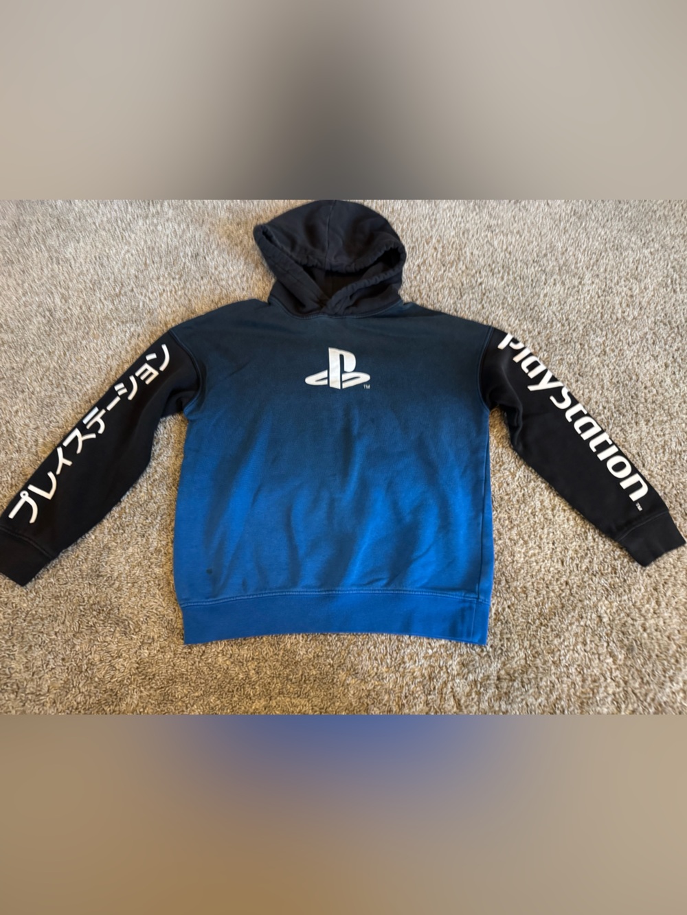 Sony Blue & Black PlayStation Pullover Hoodie for Kids